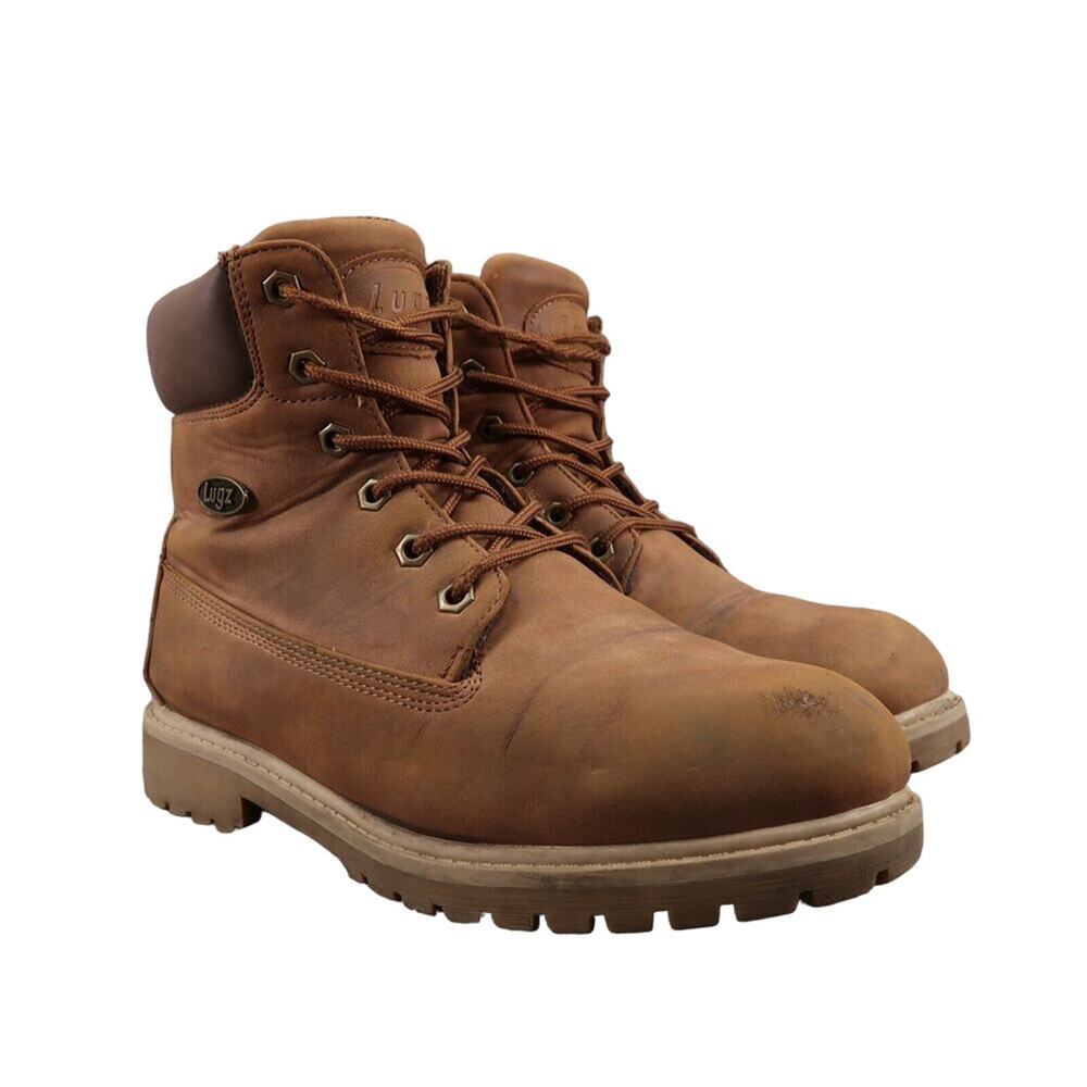 Lugz Shoes Womens 8 Boots Combat Work Lace Up Outdoor Convoy Brown Lug Sole Mid